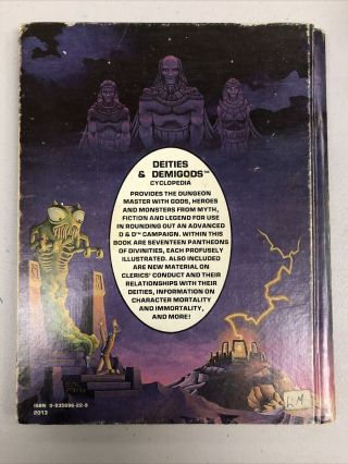 Deities & Demigods Advanced Dungeons & Dragons,  TSR,  AD&D,  4th Print,  Read Disc. 2
