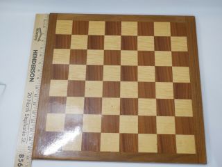 Large Vintage Quality CONDOR Solid Wood Chess Board Inlaid Made In Italy 18” 3