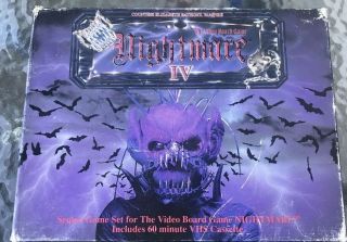Nightmare Iv Vhs Video Board Game Expansion Near Complete Elizabeth Bathory