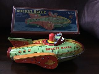Schylling Tin Toy Rocket Racer Friction Power