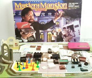 Vintage 1995 Mystery Mansion Electronic Talking Board Game Parker Brothers 40380