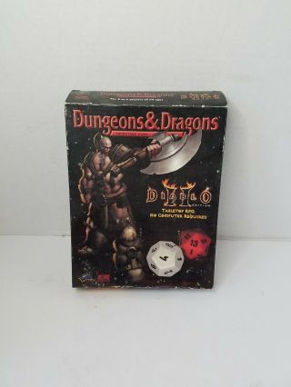 Vintage 1999 Dungeons Dragons Diablo Ii 2 Tabletop Rpg Adventure Game No Dice