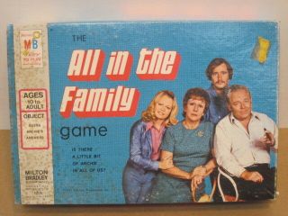 Old Vintage Milton Bradley All In The Family Board Game