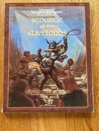 Ad&d Scourge Of The Slavelords A1 - 4 9167 Tsr Levels 7 - 11 (includes Map Booklet)