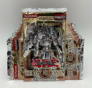 Yugioh The Lost Millennium First Edition Factory 24 Booster Packs