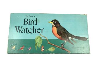 The Game Of Bird Watcher Vintage Parker Brothers Boardgame 1958 Complete Rare