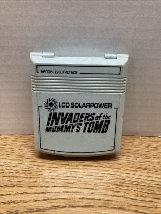 Bandai Solarpower Made In Japan Handheld Game Invaders Of The Mummy 