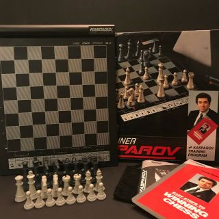 Kasparov Mk12 Trainer Electronic Chess Travel Board Battery Operated Educational
