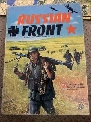 Russian Front By Avalon Hill A Game Of War In The East 41 - 44 From 1985.  Complete