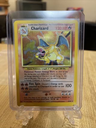 Charizard Non - Shadowless 4/102 Pokémon 1999 Rare Holo Psa Ready