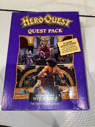 Heroquest Quest Pack Return Of The Witch Lord Milton Bradley
