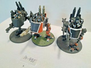 L33 - 335 Warhammer 40k Imperial Guard Sentinels (3) Some Paint Oop
