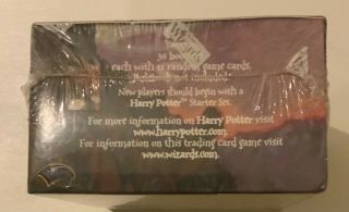 Harry Potter Trading Card Game Base Set Booster Box Factory WOTC 6