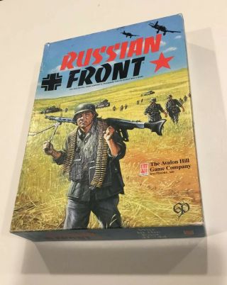 Russian Front By Avalon Hill A Game Of War In The East 41 - 44 From 1985.  Complete