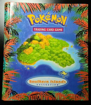 Pokemon Southern Islands Complete Set (18/18 Cards) Nm In Binder W/ Postcards