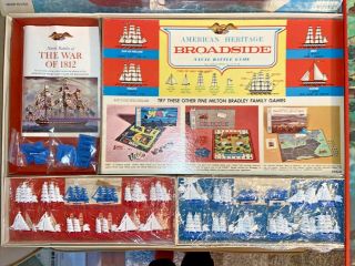 American Heritage Broadside Board Game 1963 Milton Bradley 4270 Naval Battle