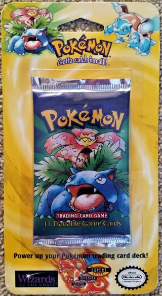 1999 Pokemon Base Set - Retail Blister Pack Factory Possible Shadowless?