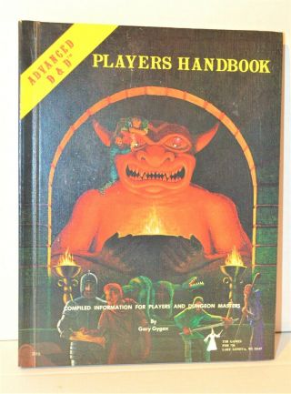 Advanced Dungeons And Dragons Players Handbook 1978 - Gary Gygax Tsr Games