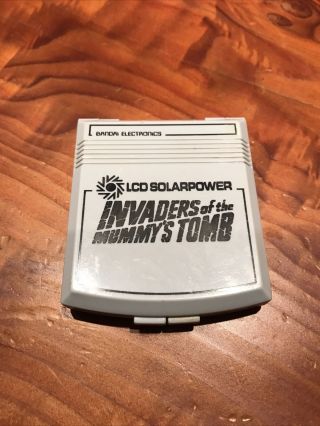 Bandai Solarpower Made In Japan Handheld Game Invaders Of The Mummy 