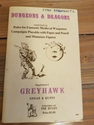 Dungeons And Dragons Greyhawk 2003 Edition Tsr Supplement I