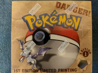 1999 Pokemon Fossil 1st Edition Booster Box Factory