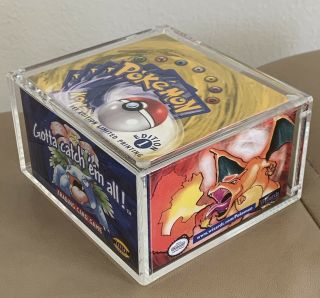 Pokemon Card 1st Edition Base Set Booster Box EMPTY Shadowless English Rare 2