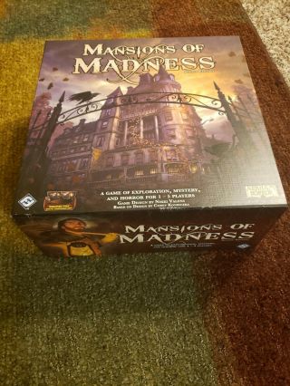 Mansions Of Madness 2nd Edition Board Game Fantasy Flight Mad20 Never Played
