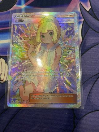 x2 Pokemon Lillie - 151/156 - Full Art Ultra Rare Sun & Moon NM 3