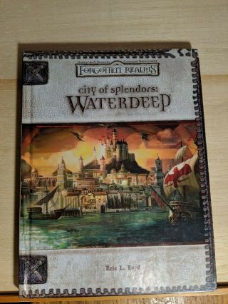 Dungeons & Dragons Forgotten Realm City Of Splendors: Waterdeep 3rd Ed Read Desc