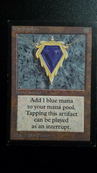 Mox Sapphire Collectors Edition Ce,  Magic The Gathering Mtg Power 9