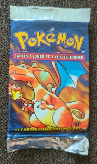 Pokemon French Base Set Booster Pack 1st Edition (charizard Artwork)