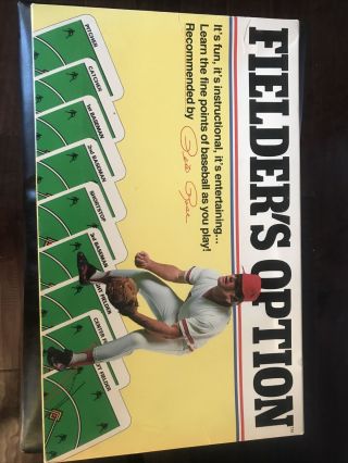 1985 Fielder’s Option Board Game Baseball Pete Rose