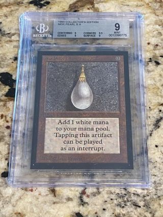 1993 Magic The Gathering Mtg Mox Pearl Collectors Edition Ce Bgs 9 Power 9