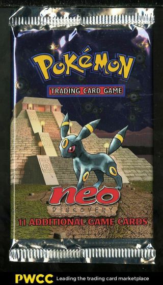 2001 Pokemon Neo Discovery Factory Booster Pack,  Umbreon Art