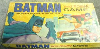 Vintage 1965 Batman And Robin Game Hasbro No.  2685 Capture The Joker