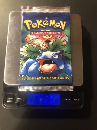 Pokémon Tcg Base Set Booster Pack - Unlimited - Weighs 20.  9