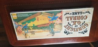1972 IDEAL GAME GUNFIGHT OK CORRAL W/BOX,  INSTRUCTIONS 2
