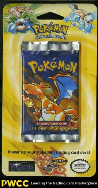 1999 Pokemon 1st Edition Base Shadowless Booster Blister Pack,  Charizard