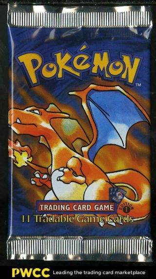 1999 Pokemon 1st Edition Base Set Booster Pack,  Charizard Art
