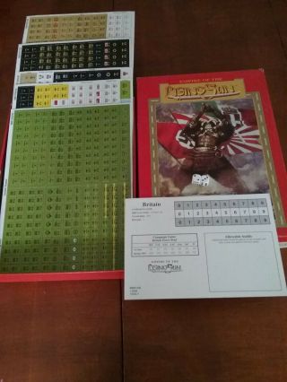 Empire Of The Rising Sun Avalon Hill Board Game Unpunched.  Never Played.