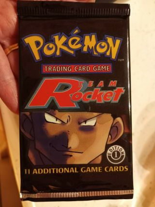 Pokemon Team Rocket 1st Edition Booster Pack Factory Wotc Rare