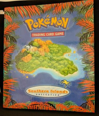 Pokemon Southern Islands Complete Card Set With Binder.  (18/18) Nm,  Never Played