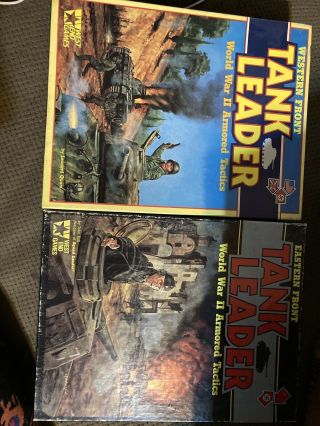 Western & Eastern Front Tank Leader Armored Tactics Games Orig Boxes Set Of 2