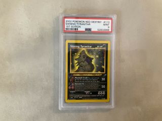 Shining Tyranitar 113/105 Psa 9 Pokemon Neo Destiny 1st Edition
