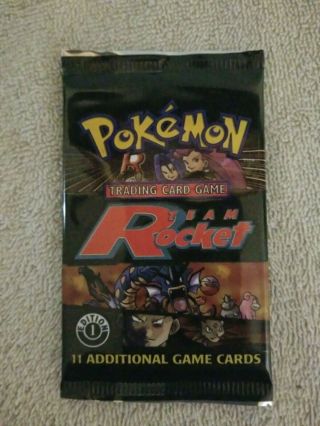 Pokemon Team Rocket 1st Edition Booster Pack Factory Heavy??