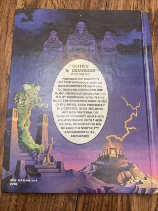 Advanced Dungeons & Dragons TSR Deities & Demigods 128 Pages 1980 Hardcover 2