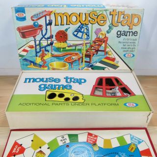 Mouse Trap - Vintage 1970 Ideal Board Game - 100 Complete - Barley