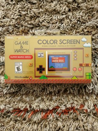 Mario Bros Game & Watch Nintendo 35th Anniversary Game And Watch On Hand