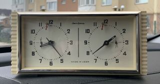 Soviet Ussr Export Variant Vintage Chess ♟ Clock Timer ⏱yantar Queen Gambit Fans