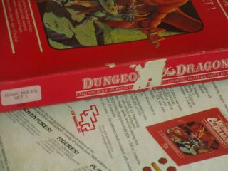 Vintage 1983 Dungeons & Dragons Basic Rules Set 1 1011 First Printing t25 2